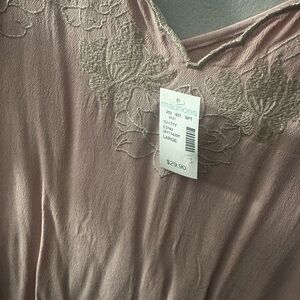 Maurices Pink Lace Trim Top